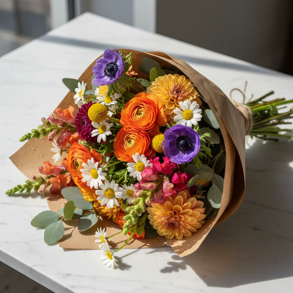 Austin Seasonal Mixed Bouquet - $49 - $79 - same-day delivery Austin TX